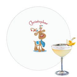 Reindeer Printed Drink Topper (Personalized)