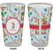 Reindeer Pint Glass - Full Color - Front & Back Views