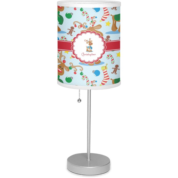 Custom Reindeer Lamp with Drum Shade (Personalized)