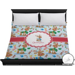 Reindeer Duvet Cover - King (Personalized)