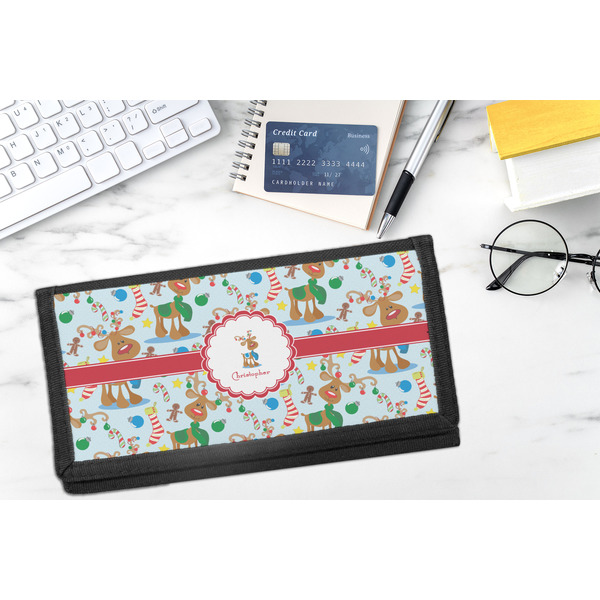 Reindeer DyeTrans Checkbook Cover - LIFESTYLE