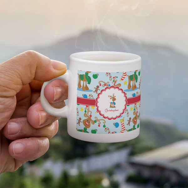 Custom Reindeer Single Shot Espresso Cup - Single (Personalized)