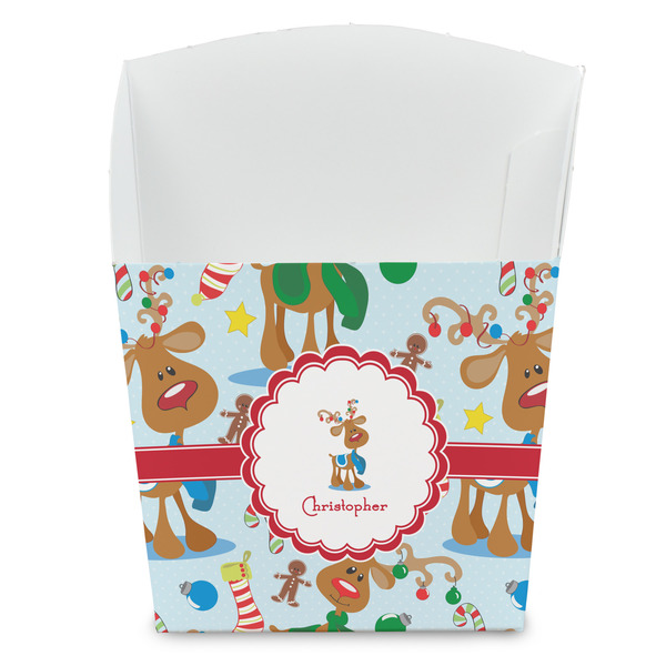 Custom Reindeer French Fry Favor Boxes (Personalized)