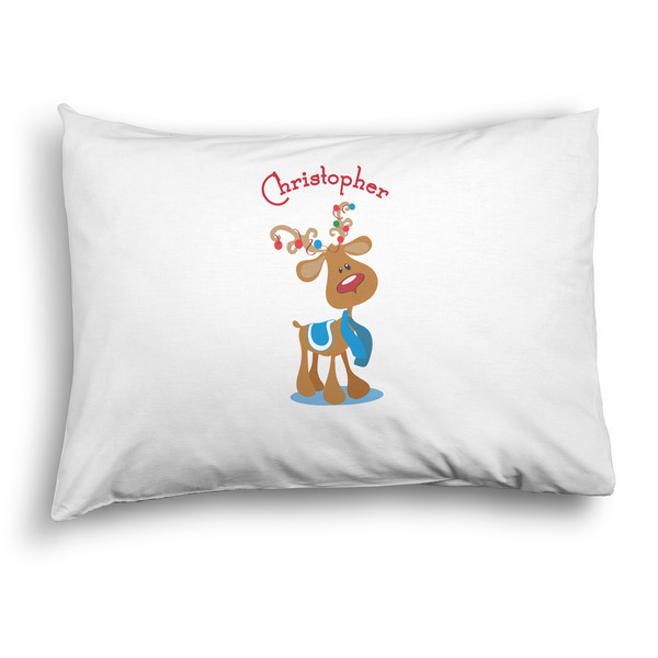 Custom Reindeer Pillow Case - Standard - Graphic (Personalized)