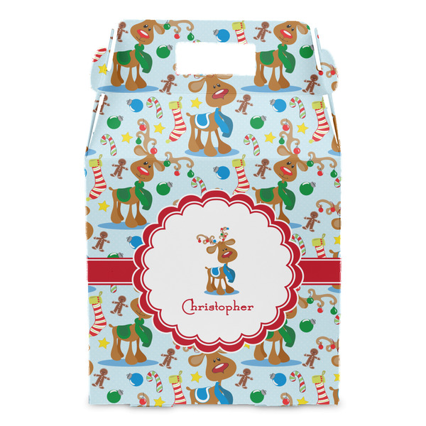 Reindeer Gable Favor Box - Front