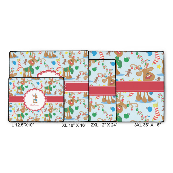 Reindeer Gaming Mats - SIZE CHART