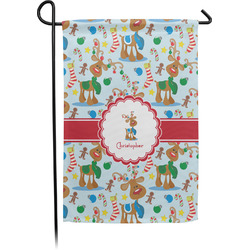 Reindeer Small Garden Flag - Single Sided w/ Name or Text