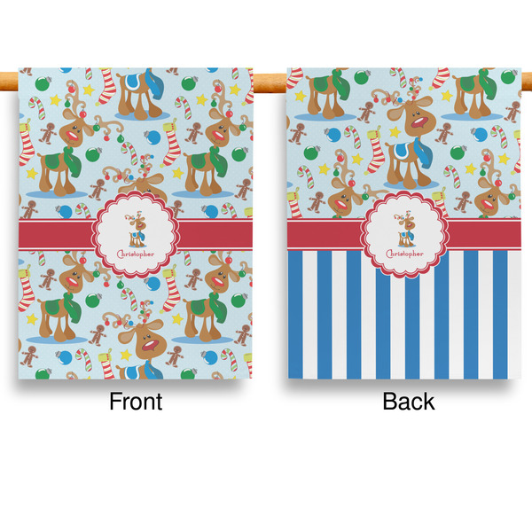 Reindeer Garden Flags - Large - Double Sided - APPROVAL