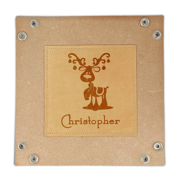 Reindeer Genuine Leather Valet Trays - FRONT (flat)