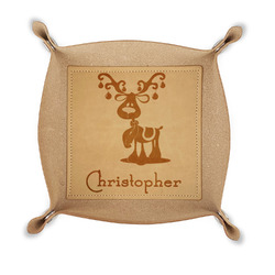 Reindeer Genuine Leather Valet Tray (Personalized)