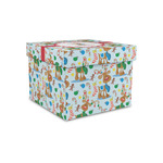 Reindeer Gift Box with Lid - Canvas Wrapped - Small (Personalized)