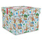 Reindeer Gift Boxes with Lid - Canvas Wrapped - XX-Large - Front/Main
