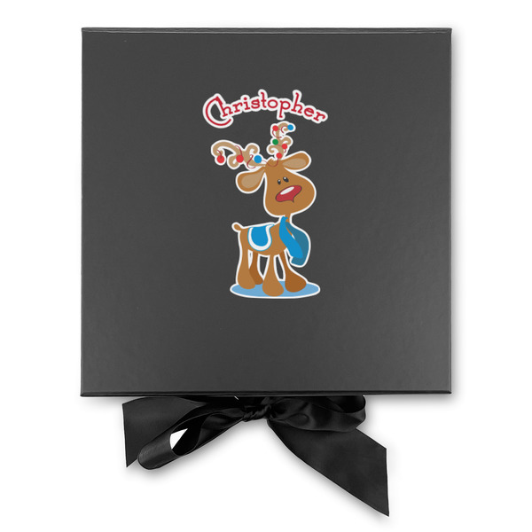 Reindeer Gift Boxes with Magnetic Lid - Black - Approval