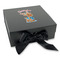 Reindeer Gift Boxes with Magnetic Lid - Black - Front (angle)