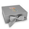 Reindeer Gift Boxes with Magnetic Lid - Silver - Front