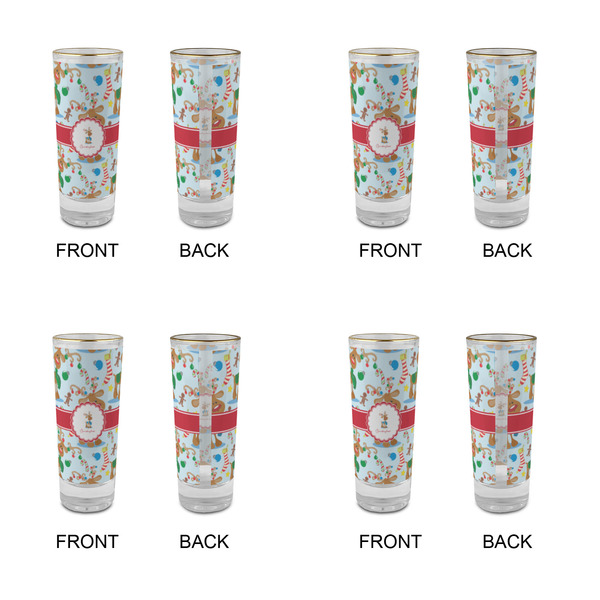 Reindeer Glass Shot Glass - 2 oz - Set of 4 - APPROVAL