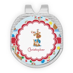 Reindeer Golf Ball Marker - Hat Clip - Silver
