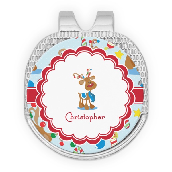 Reindeer Golf Ball Hat Marker Hat Clip