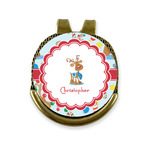 Reindeer Golf Ball Marker - Hat Clip - Gold
