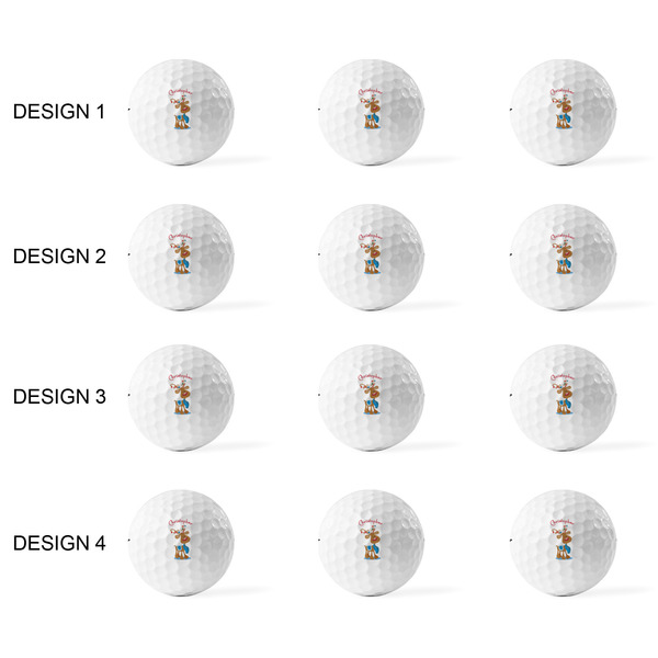 Reindeer Golf Balls - Titleist - Set of 12 - APPROVAL