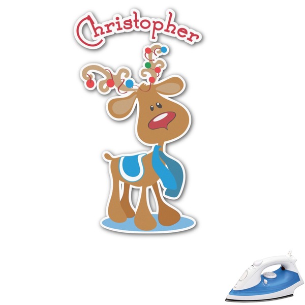 Custom Reindeer Graphic Iron On Transfer - Up to 6"x6" (Personalized)