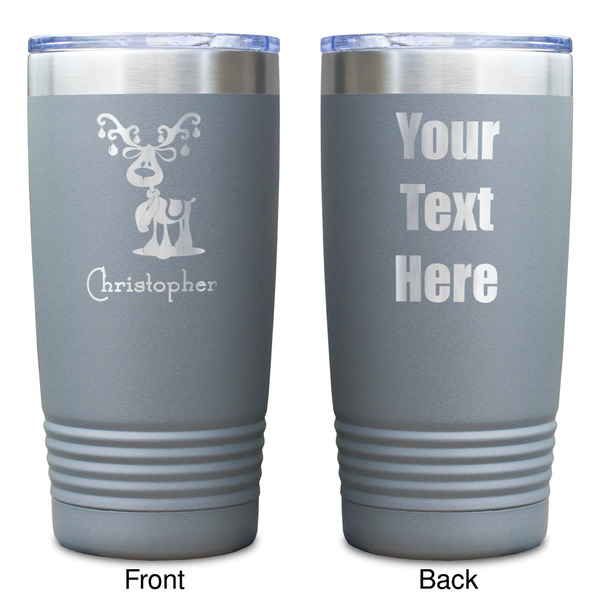 Reindeer Gray Polar Camel Tumbler - 20oz - Double Sided - Approval