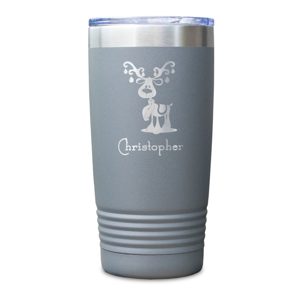 Reindeer Gray Polar Camel Tumbler - 20oz - Single Sided - Approval