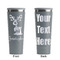 Reindeer Grey RTIC Everyday Tumbler - 28 oz. - Front and Back