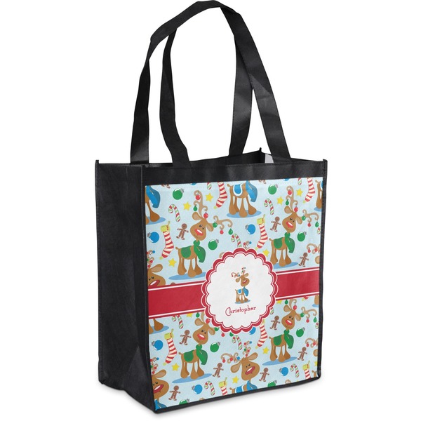 Custom Reindeer Grocery Bag (Personalized)