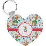 Reindeer Heart Plastic Keychain w/ Name or Text