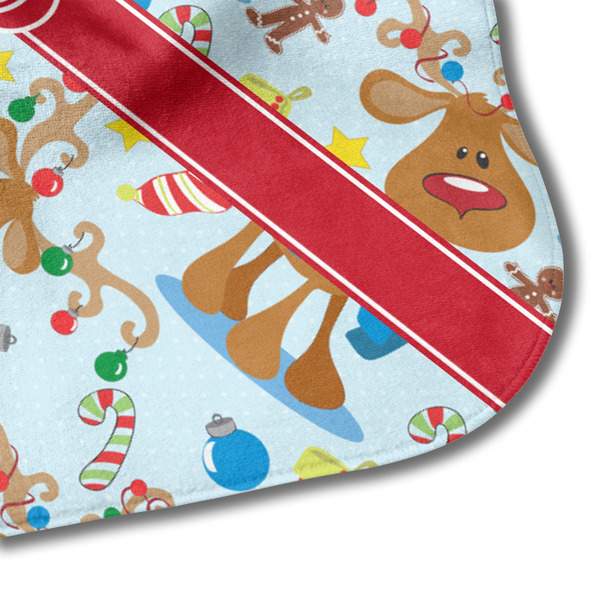 Reindeer Hooded Baby Towel- Detail Corner