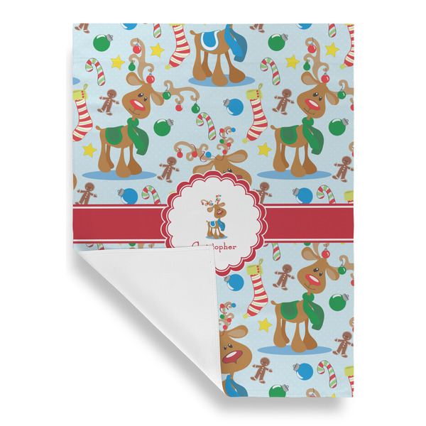 Reindeer House Flags - Single Sided - FRONT FOLDED