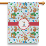 Reindeer 28" House Flag (Personalized)
