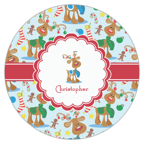Reindeer Icing Circle - Large - Single