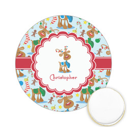 Reindeer Printed Cookie Topper - 2.15" (Personalized)