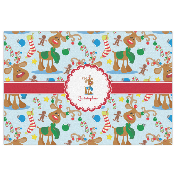Reindeer Indoor / Outdoor Rug - 2'x3' - Front Flat