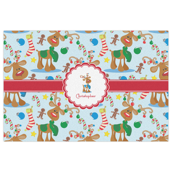 Reindeer Indoor / Outdoor Rug - 4'x6' - Front Flat