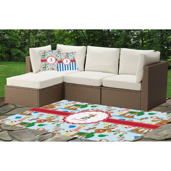 Reindeer Outdoor Mat & Cushions
