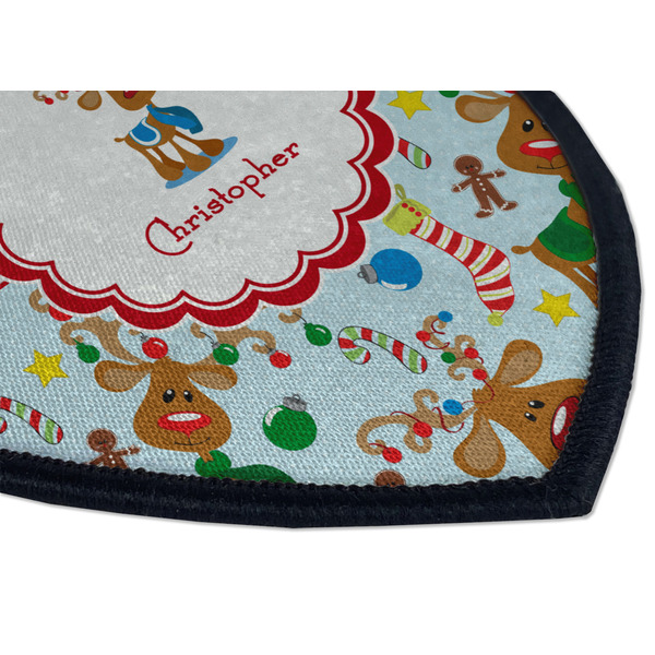 Reindeer Iron on Shield 3 Detail