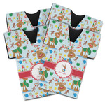 Reindeer Jersey Bottle Cooler - Set of 4 (Personalized)