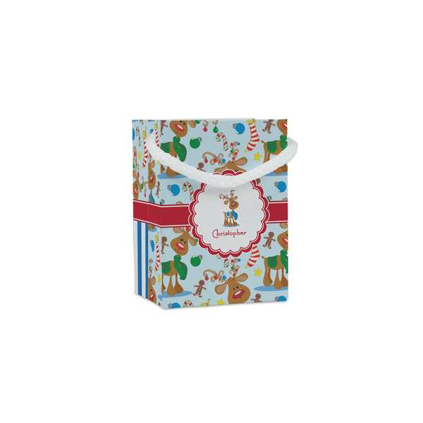 Custom Reindeer Jewelry Gift Bags (Personalized)