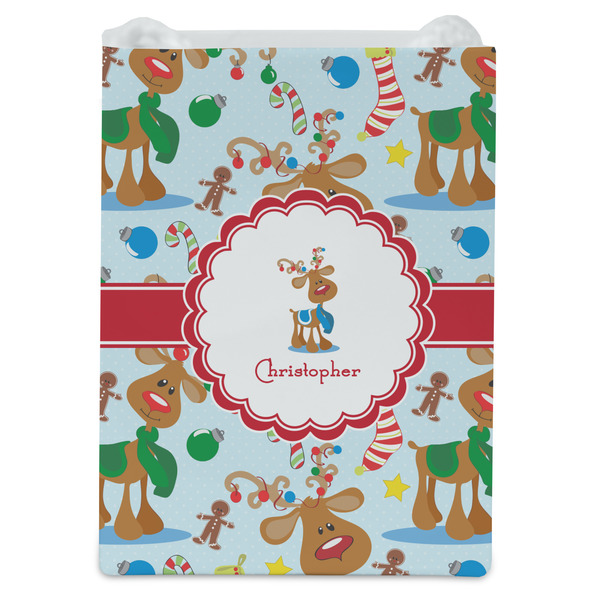 Reindeer Jewelry Gift Bag - Matte - Front