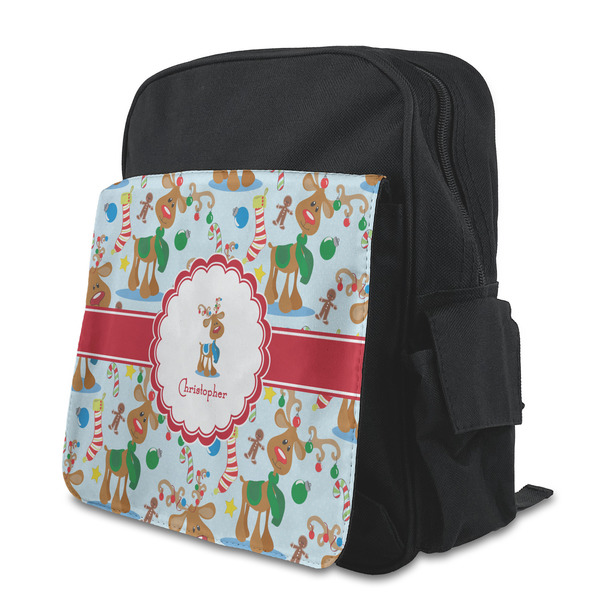Custom Reindeer Preschool Backpack (Personalized)