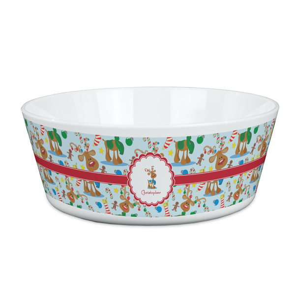 Custom Reindeer Kid's Bowl (Personalized)