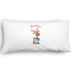 Reindeer Pillow Case - King - Graphic (Personalized)