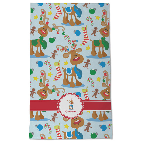 Reindeer Kitchen Towel - Poly Cotton - Full Front