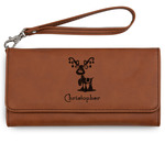 Reindeer Ladies Leatherette Wallet - Laser Engraved (Personalized)