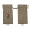 Reindeer Large Burlap Gift Bags - Front Approval