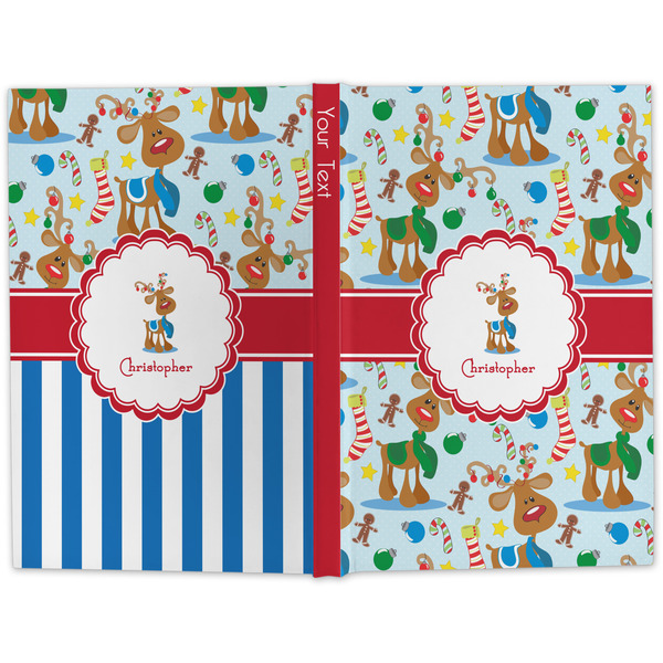 Reindeer Large Hard Cover Journal - Apvl