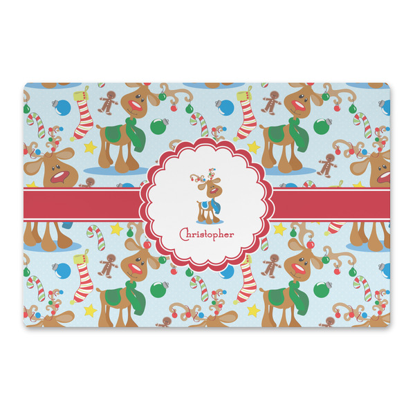 Custom Reindeer Large Rectangle Car Magnet (Personalized)